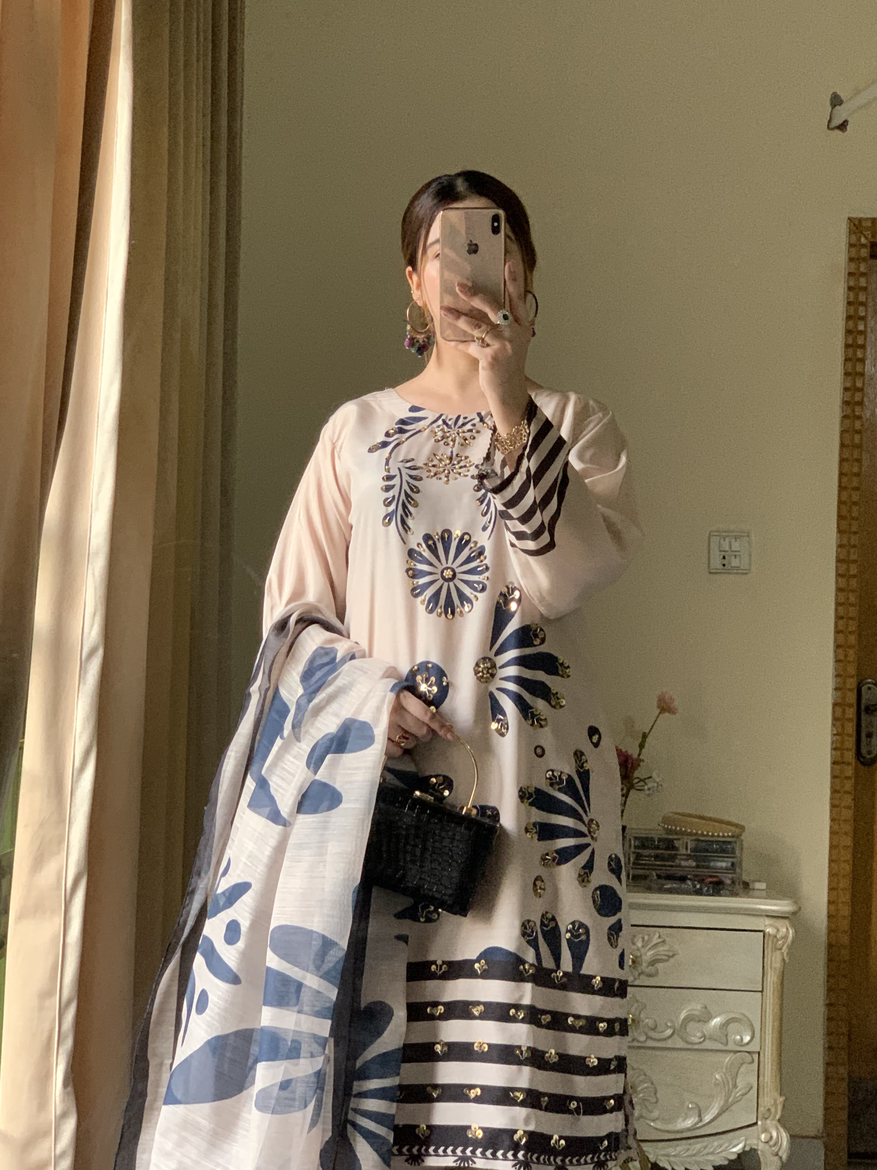SIMRAN Silky Lawn 3-Piece Suit – Long Length Elegance | Article Design | Rs. 3,899