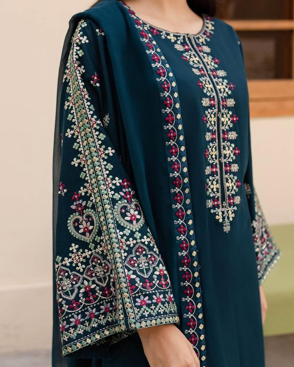 ✨ Adaab lawn 3PC – Elegance in Every Thread ✨