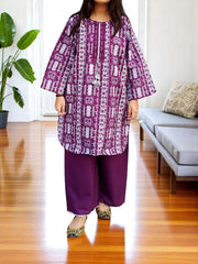 Elegant Lawn Cotton 2PC Set – Steam Printed Shirt, Regular Lenght 37 with Plain Flapper | CT11 | Rs. 2,150 (2)