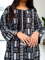Elegant Lawn Cotton 2PC Set – Steam Printed Shirt, Regular Lenght 37 with Plain Flapper | CT11 | Rs. 2,150 (4)